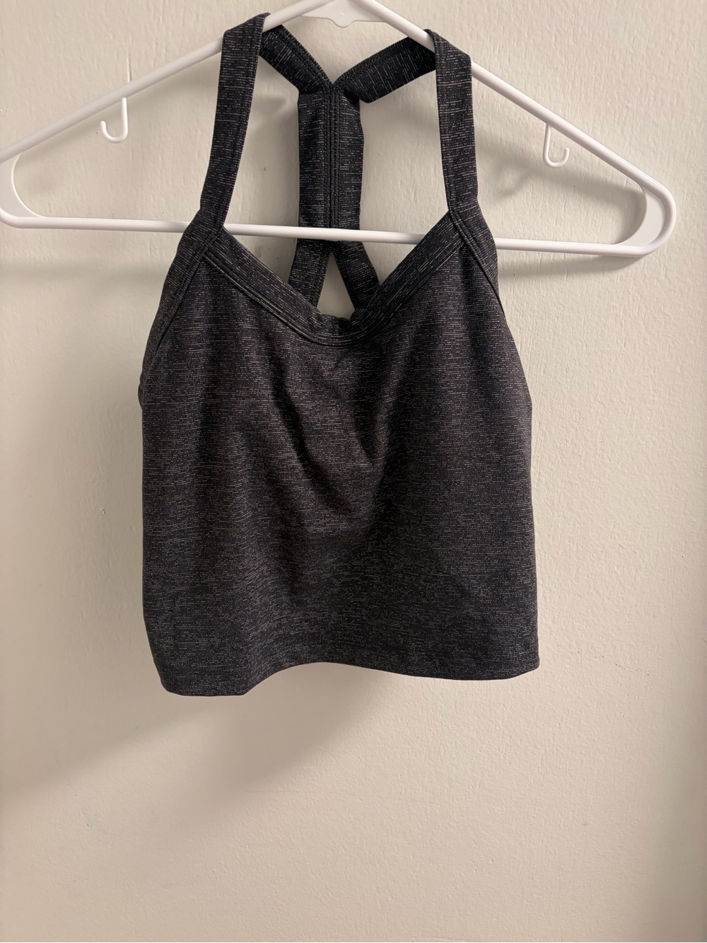Born Primitive Dark Charcoal Cross-Back Sports Bra